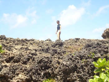 climbing the black coral reef