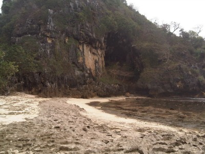 Green Cave at Pasir Panjang beach” title=