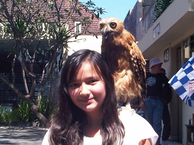 Monica and owl