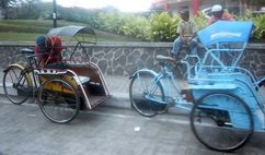pedicabs in Malang