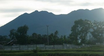 A mountain view from Villa Puncak Tidar Malang